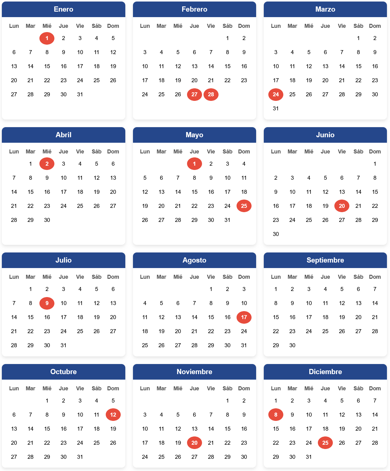 Calendario 2025 Argentina Calendario 2025 Argentina